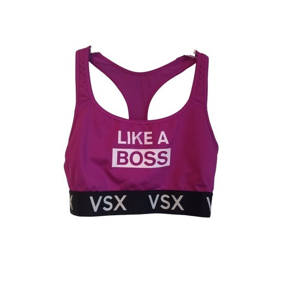 Victoria's Sport purple "like a boss" sports bra - Picture 1 of 3